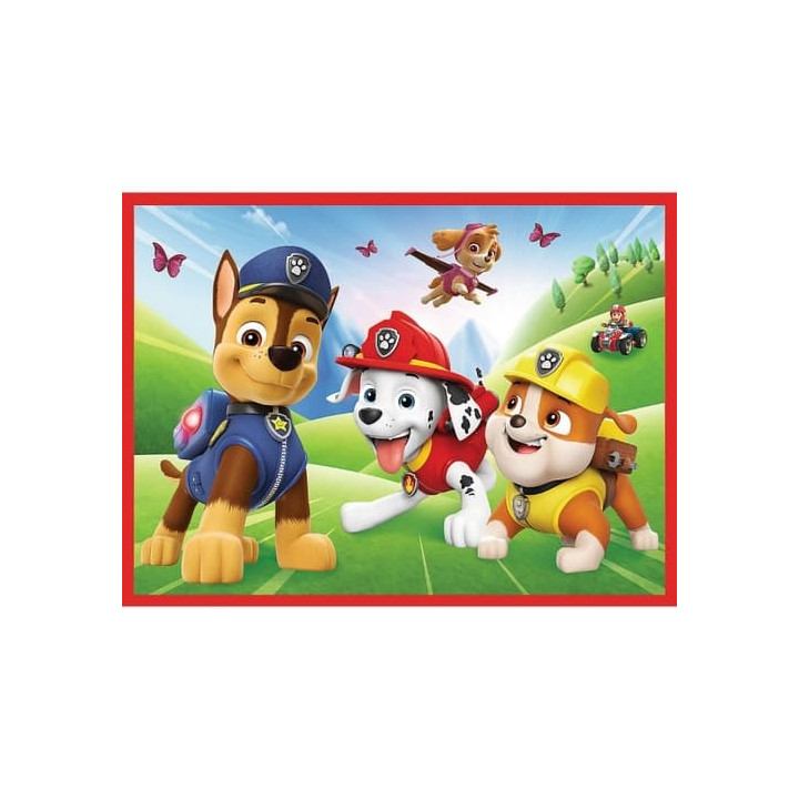 Puzzle 2v1 + pexeso Psí tým Tlapková patrola/Paw Patrol 27,5x20,5cm v krabici 28x28x6cm