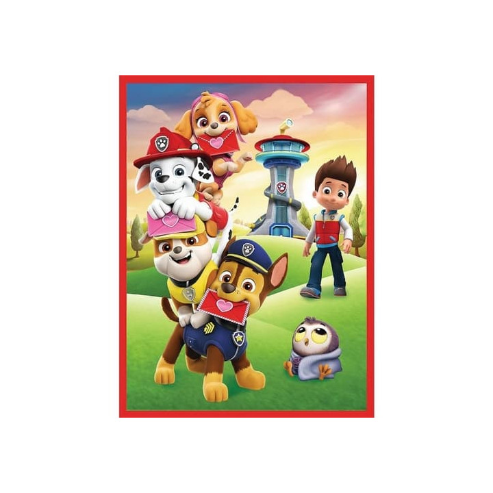 Puzzle 2v1 + pexeso Psí tým Tlapková patrola/Paw Patrol 27,5x20,5cm v krabici 28x28x6cm