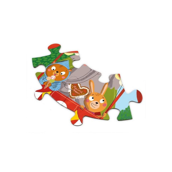 Magellan Kulaté puzzle Zvířátka na ruském kole