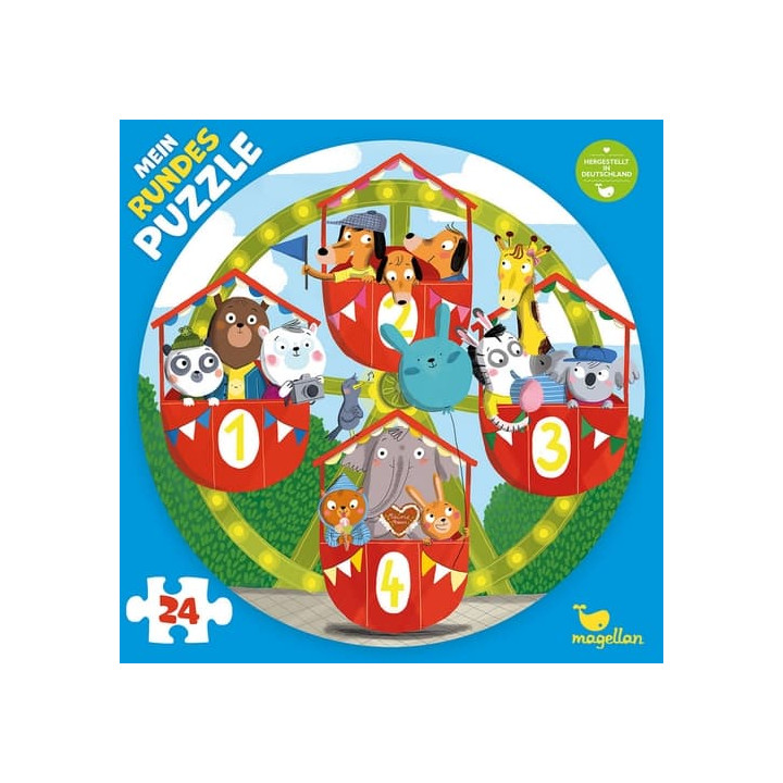 Magellan Kulaté puzzle Zvířátka na ruském kole