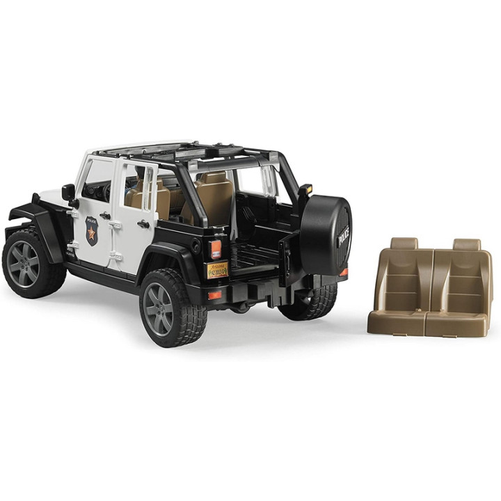 Bruder 2526 Jeep Wrangler Policie s figurkou policisty