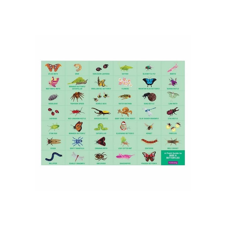 Mudpuppy Puzzle Brouci a motýli 64 dílků