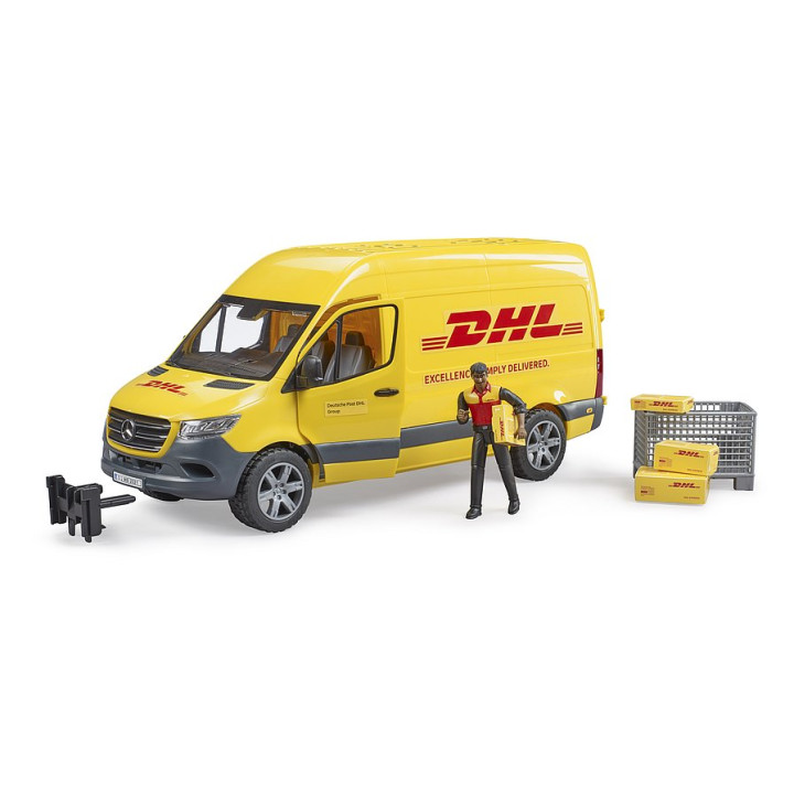 Bruder 2671 Mercedes-Benz Sprinter DHL s řidičem a příslušenstvím