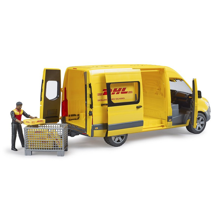 Bruder 2671 Mercedes-Benz Sprinter DHL s řidičem a příslušenstvím