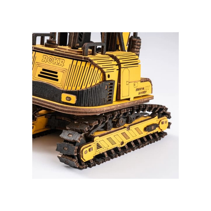 RoboTime dřevěné 3D puzzle Bagr