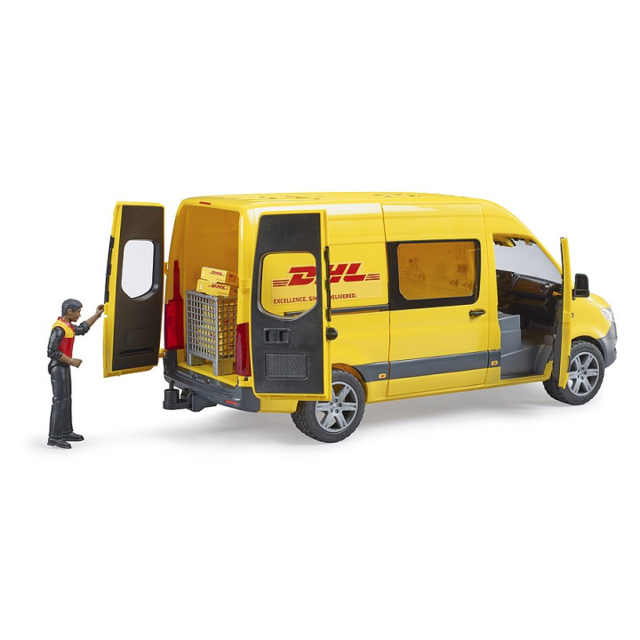 Bruder 2671 Mercedes-Benz Sprinter DHL s řidičem a příslušenstvím