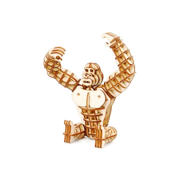 RoboTime dřevěné 3D puzzle Gorila