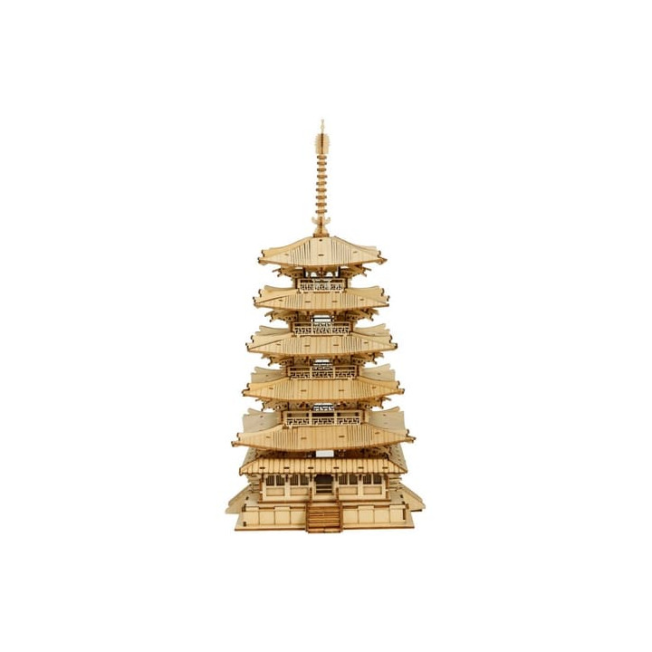 RoboTime dřevěné 3D puzzle Pětipatrová pagoda
