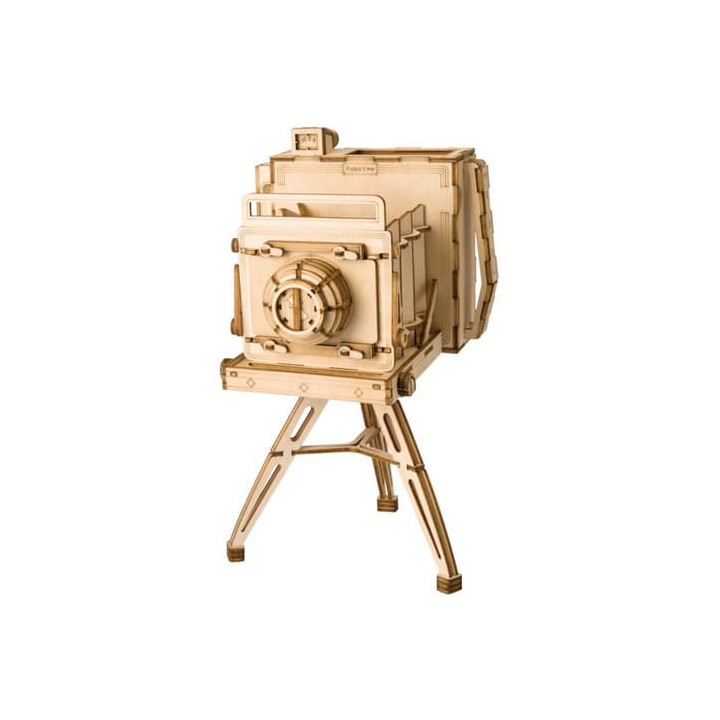 RoboTime dřevěné 3D puzzle Historický fotoaparát