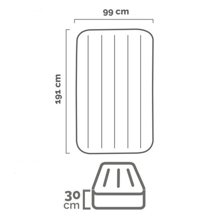 Intex 64177 Nafukovací matrace Twin 99x191x30cm