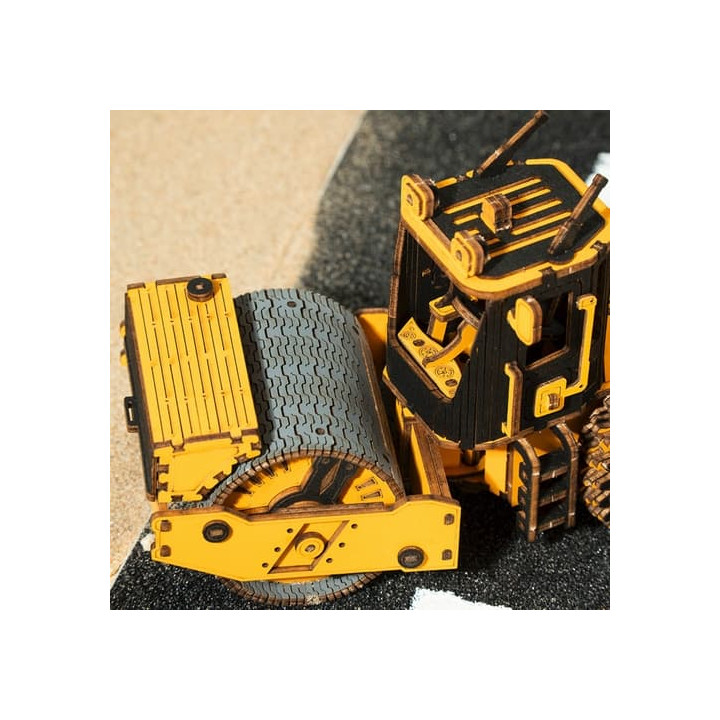 RoboTime dřevěné 3D puzzle Silniční válec