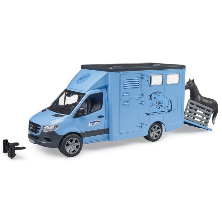 Bruder 2674 MB Sprinter Přeprava koní s figurkou koně