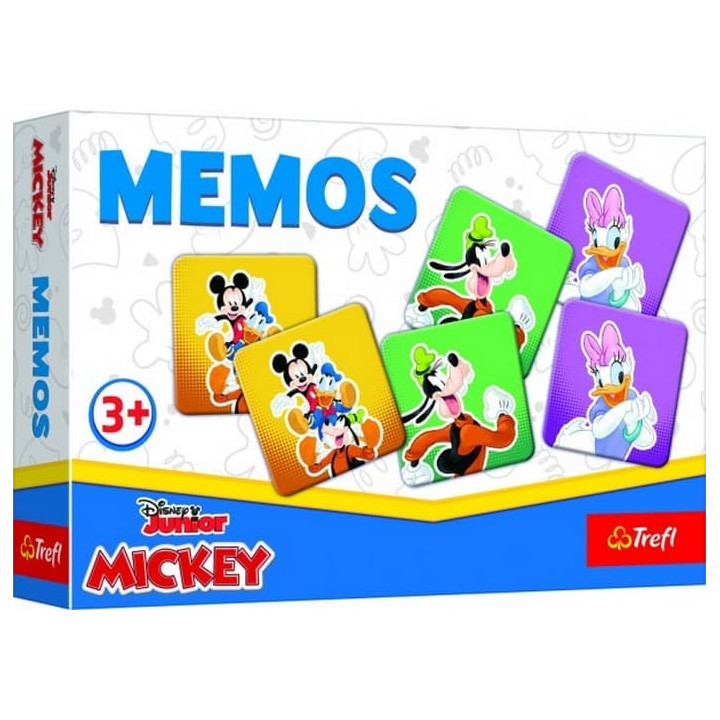 Pexeso papírové Mickey Mouse společenská hra 30 kusů v krabici 21x14x4cm