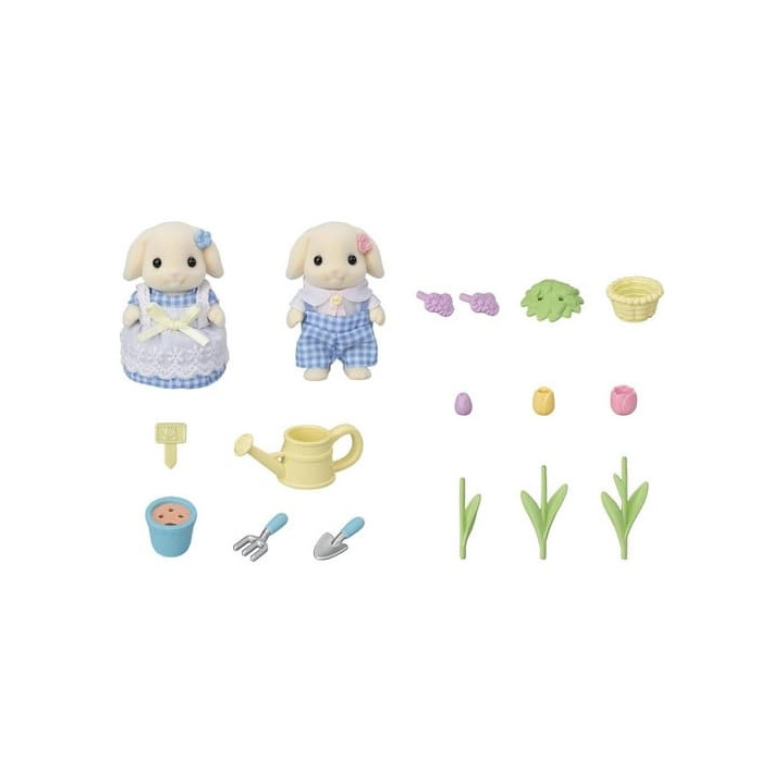 Sylvanian Families Květinový set a sourozenci Flora králíků
