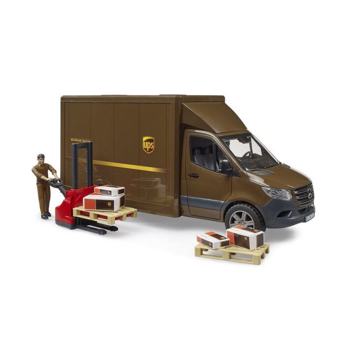 Bruder 2678 MB Sprinter UPS s řidičem a příslušenstvím