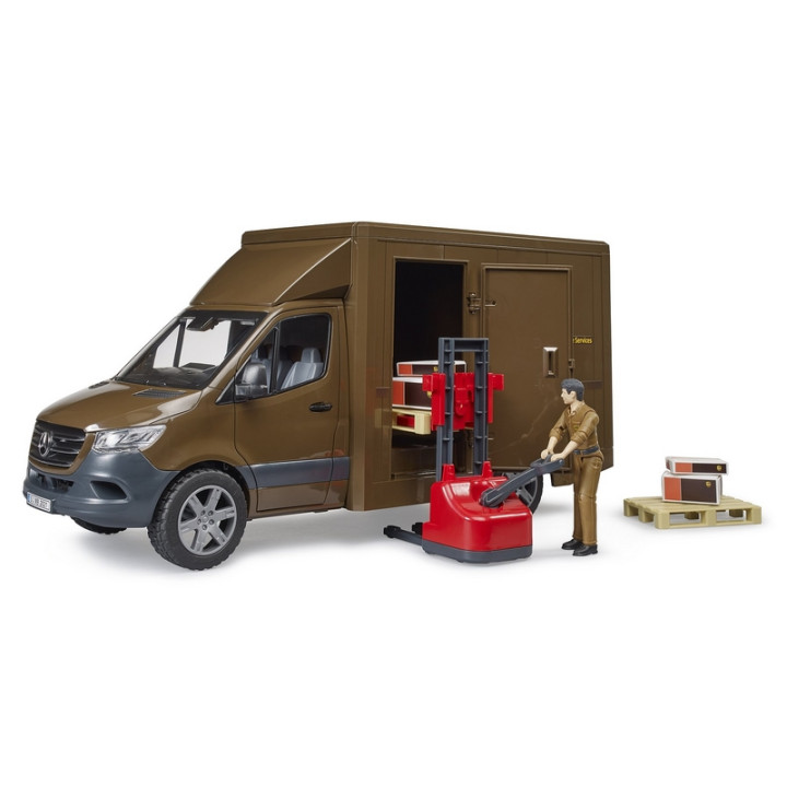 Bruder 2678 MB Sprinter UPS s řidičem a příslušenstvím