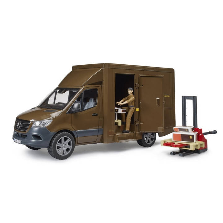 Bruder 2678 MB Sprinter UPS s řidičem a příslušenstvím