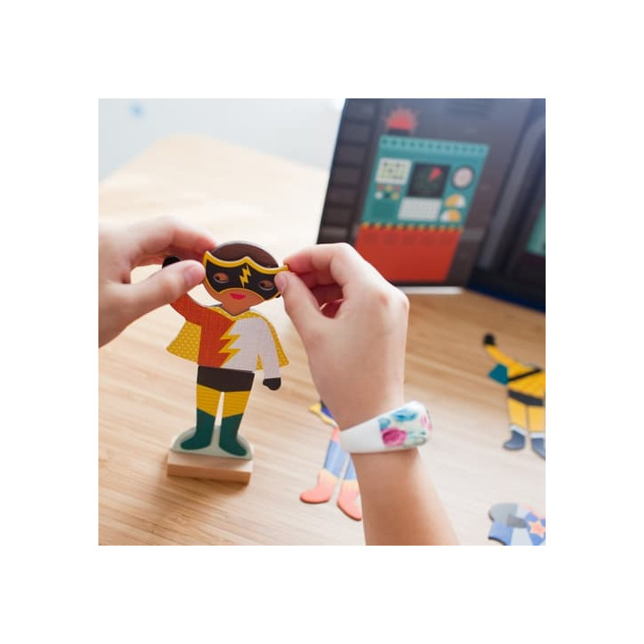 Petit Collage Magnetické puzzle - Superhrdinové
