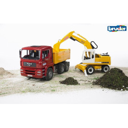 Bruder 2751 Nákladní auto MAN+bagr LIEBHERR