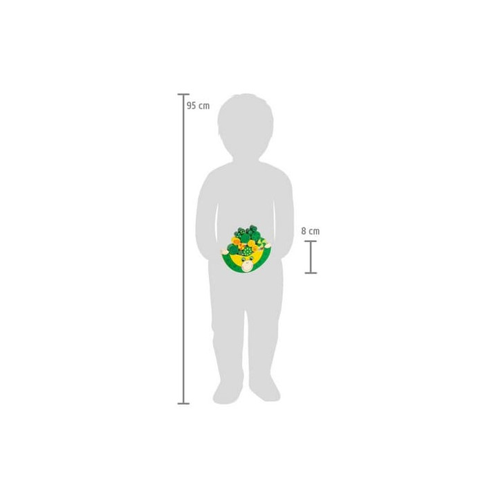 small foot Dřevěná motorická hra balancující žába