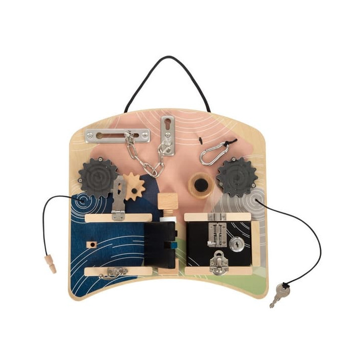 small foot Motorická deska se zámky a otáčivými prvky