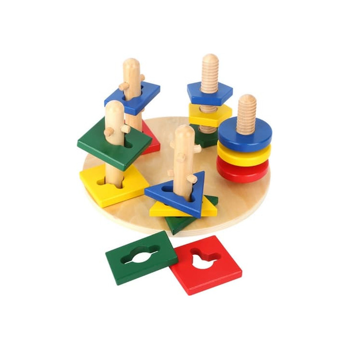 small foot Motorický labyrint geometrické tvary 3D Motorická věž