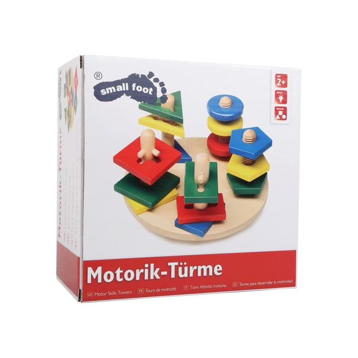 small foot Motorický labyrint geometrické tvary 3D Motorická věž