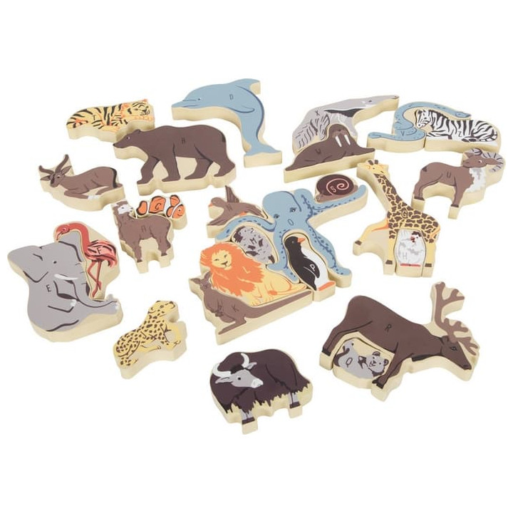 small foot Zvířecí puzzle písmena