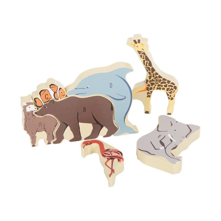 small foot Zvířecí puzzle písmena