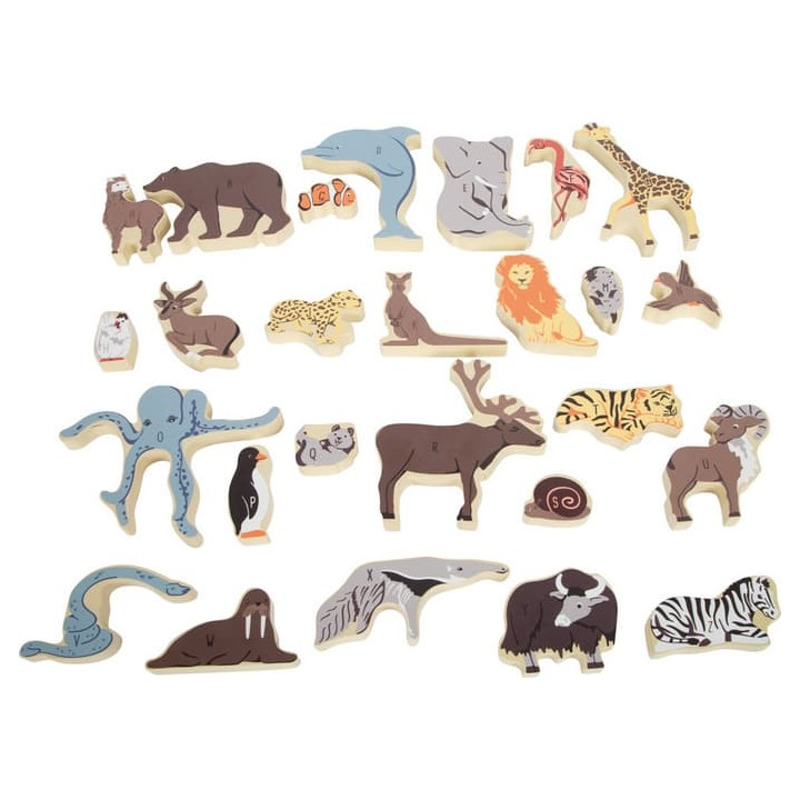 small foot Zvířecí puzzle písmena