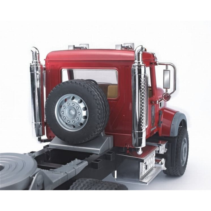 Bruder 2813 Nákladní auto Mack Granit s návěsem + bagr JCB 4CX