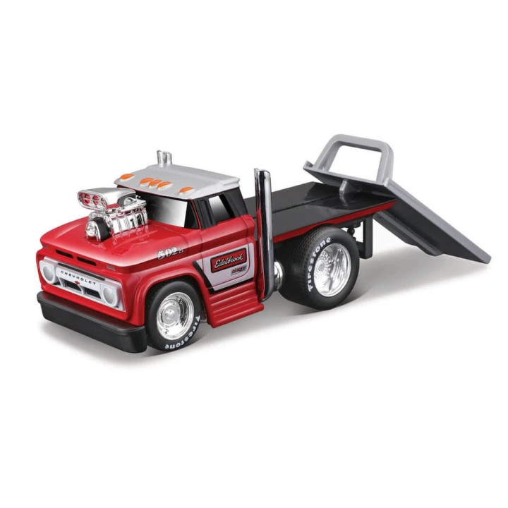 Maisto - Chevrolet C60 Flatbed 1969 Chevrolet Camaro SS, 1:64