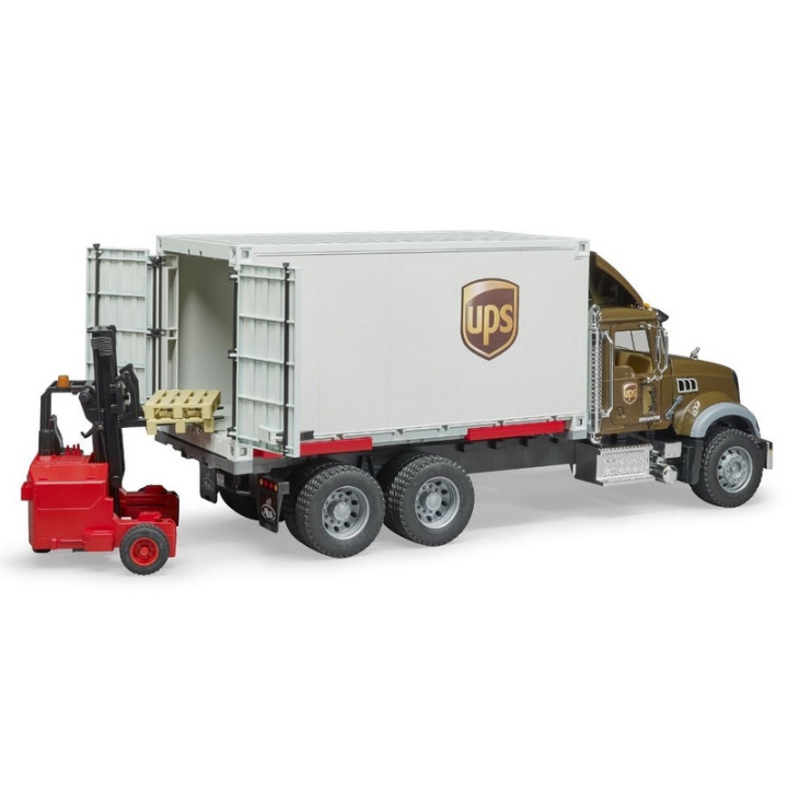 Bruder 2828 Logistický Mack Granite UPS s příslušenstvím
