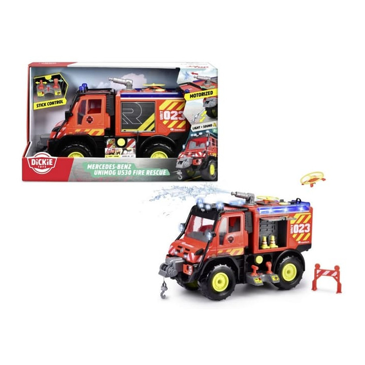 Hasičské auto Unimog U530 50 cm, světlo, zvuk