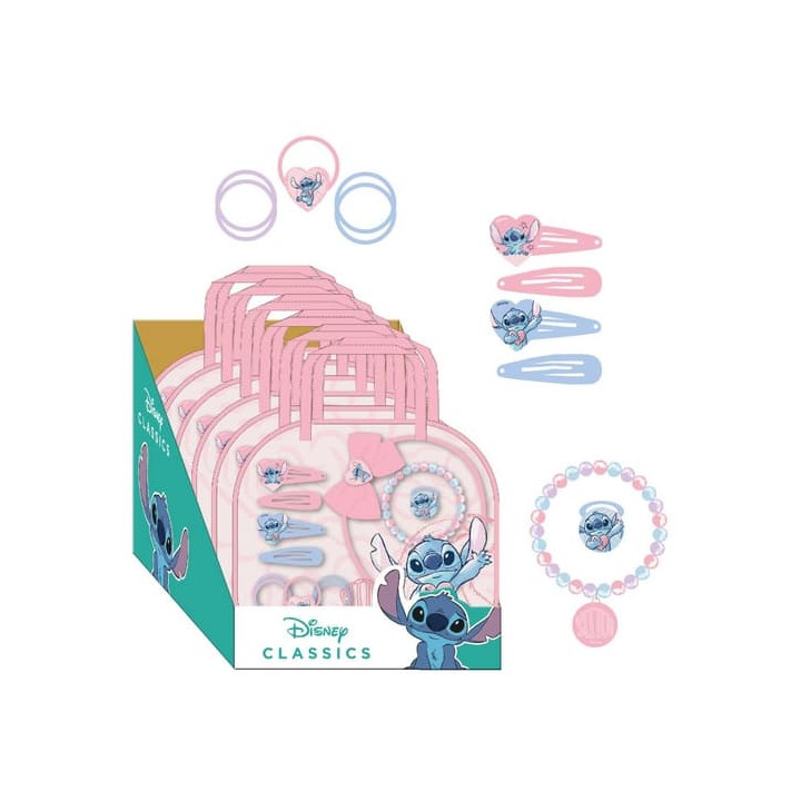 Set doplňků do vlasů Stitch 12ks