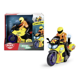 Záchranářský motocykl 17 cm s jezdcem