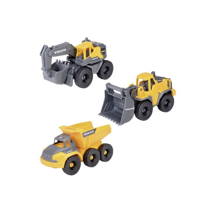 Stavební set Volvo 3 ks, 16 cm