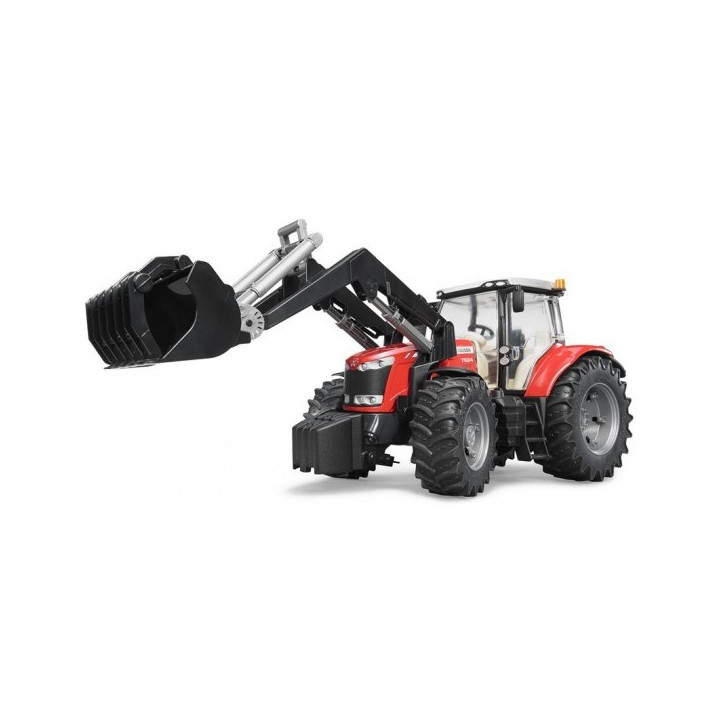 Bruder 3047 Traktor MASSEY FERGUSON + čelní nakladač