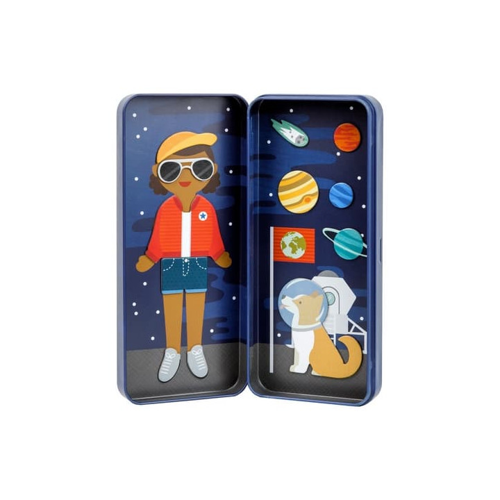 Petit Collage Magnetické puzzle Kosmonautka