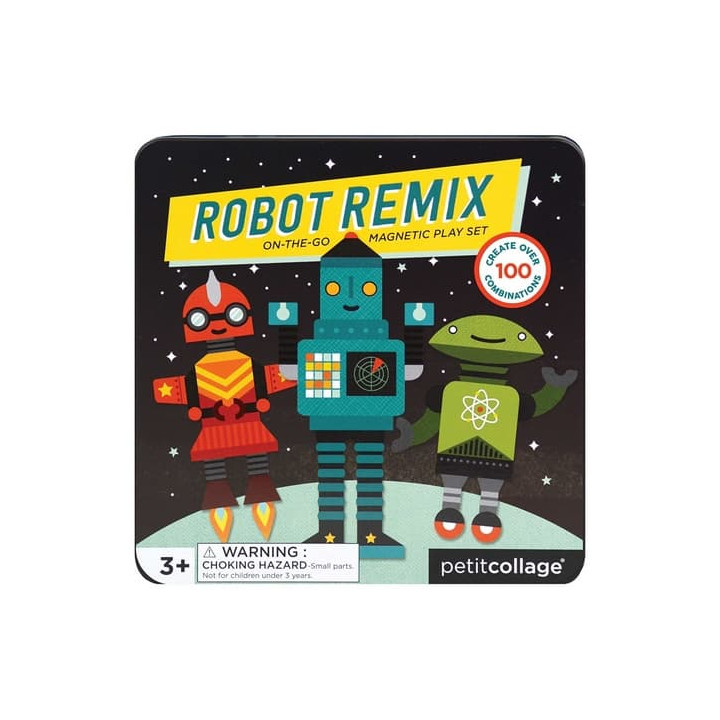Petit Collage Magnetická hra Roboti
