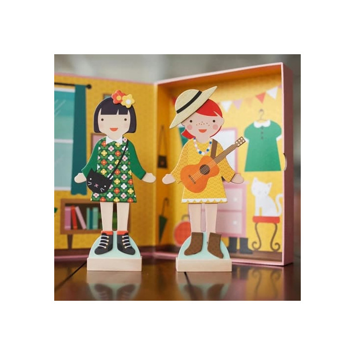 Petit Collage Magnetické puzzle - Nejlepší kamarádky