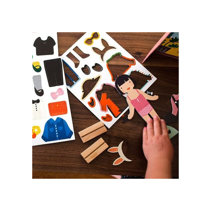 Petit Collage Magnetické puzzle - Nejlepší kamarádky