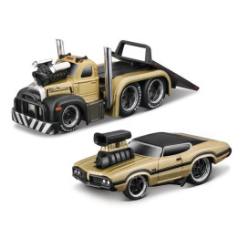 Maisto - MACK B-61 Flatbed 1970 Oldsmobile 442, 1953, 1:64
