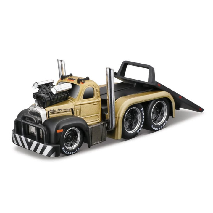 Maisto - MACK B-61 Flatbed 1970 Oldsmobile 442, 1953, 1:64