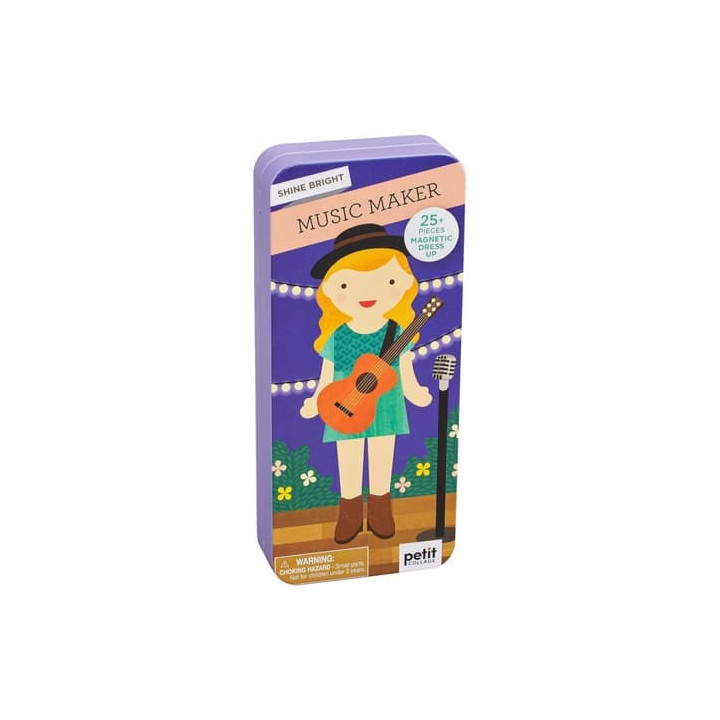 Petit Collage Magnetické puzzle Muzikantka