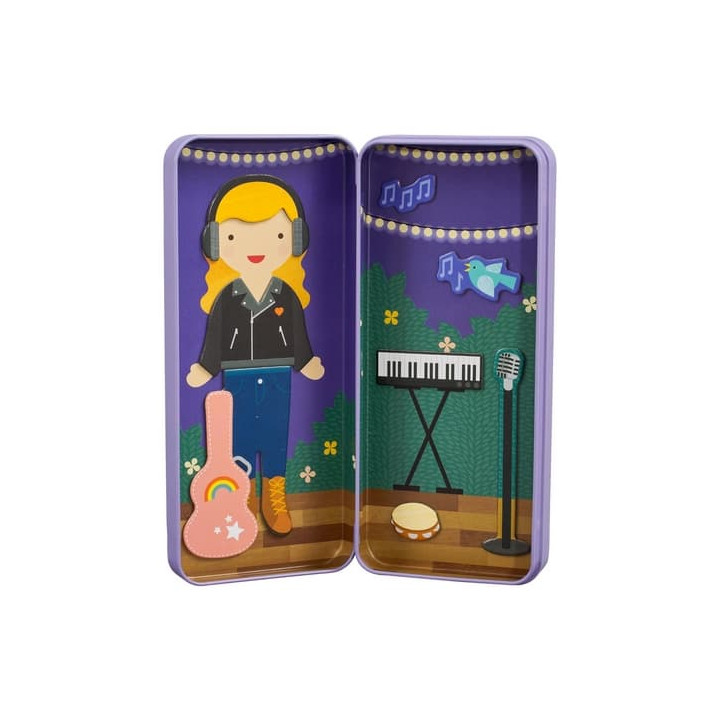 Petit Collage Magnetické puzzle Muzikantka