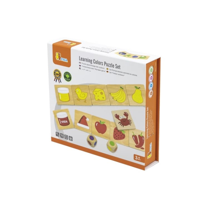 Viga Dřevěné puzzle - barvy