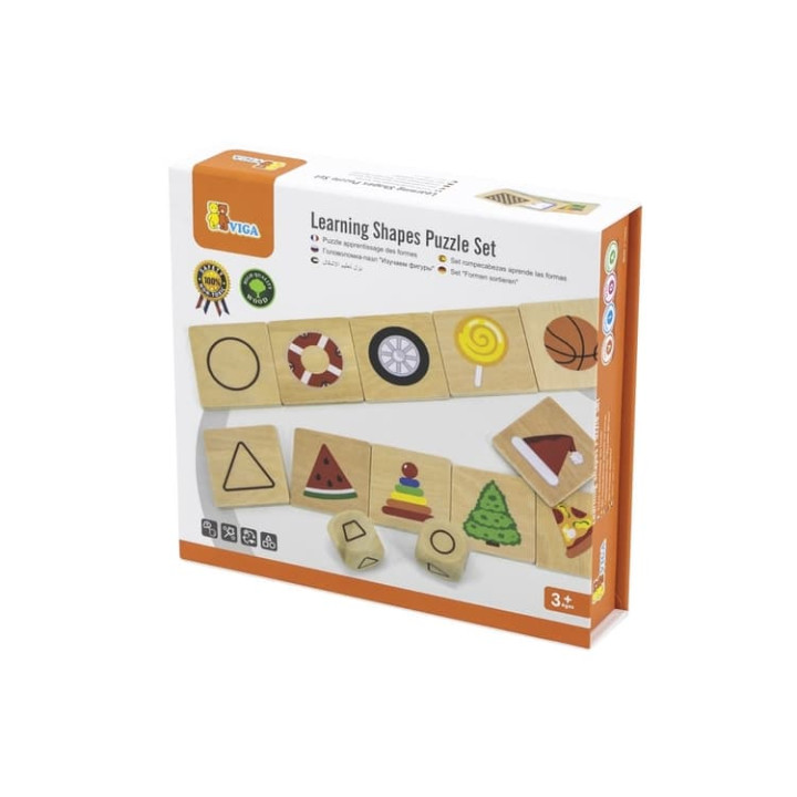 Viga Dřevěné puzzle - tvary