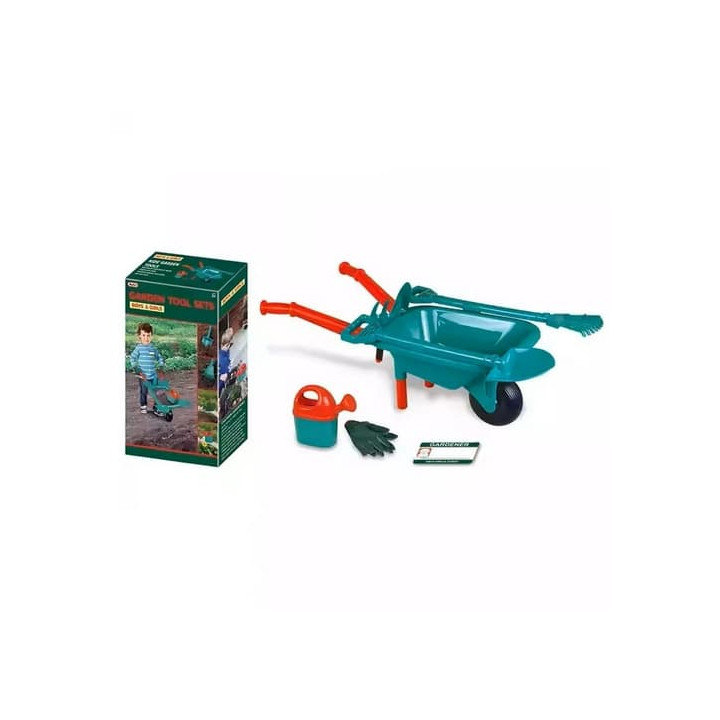 Bavytoy Zahradní set s kolečkem zelený