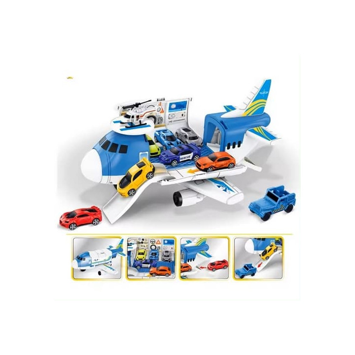 Bavytoy Letadlo s heliportem modré